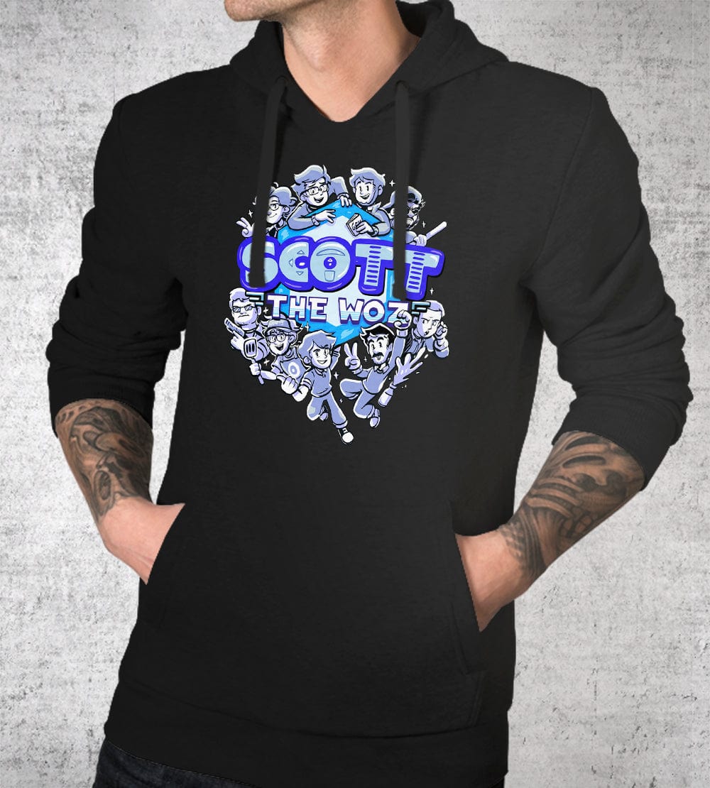 Cast Ensemble (Scott The Woz Logo) Hoodies by Scott The Woz - Pixel Empire