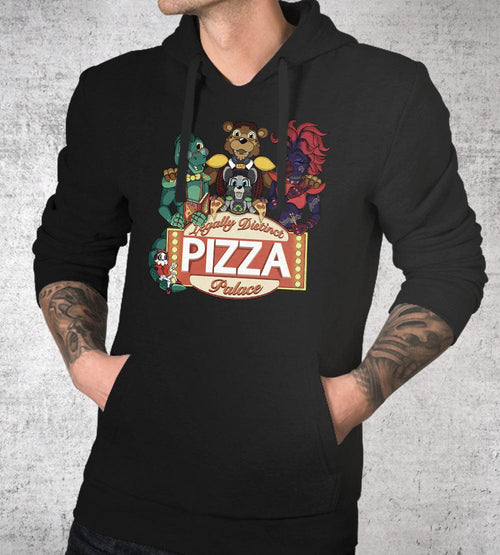 Legally Distinct Pizza Palace Hoodie T-Shirts by Backseat - Pixel Empire