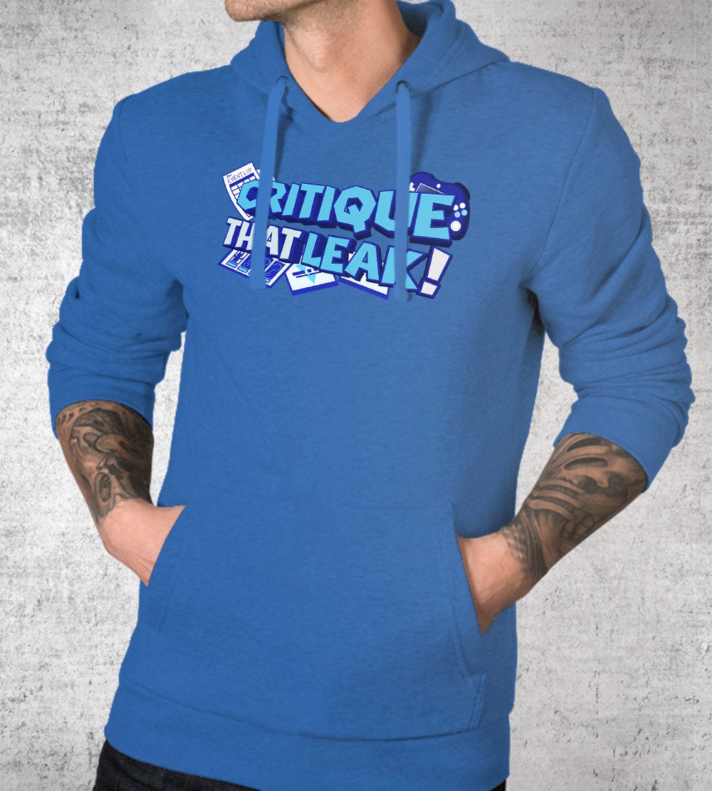 Critique That Leak! Hoodies by Scott The Woz - Pixel Empire