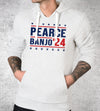 Pearce Banjo '24 (White) Hoodies by Charalanahzard - Pixel Empire