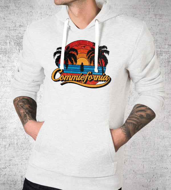 Commiefornia (White) Hoodies by Charalanahzard - Pixel Empire
