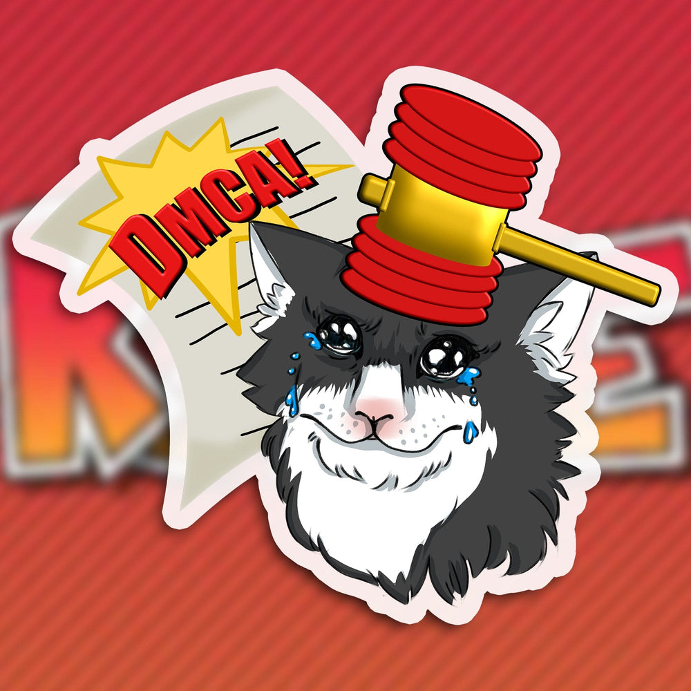 DMCA Cat Sticker Stickers by Kaze Emanuar - Pixel Empire