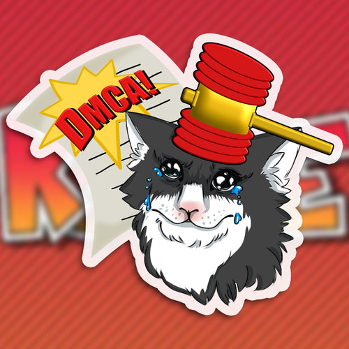 DMCA Cat Sticker Stickers by Kaze Emanuar - Pixel Empire