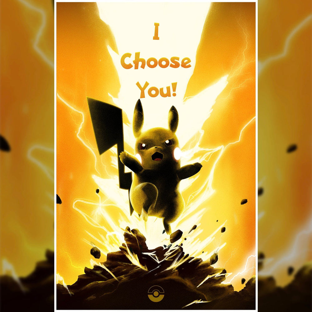 Pokémon Starter Series "I Choose You" Posters by Dylan West - Pixel Empire