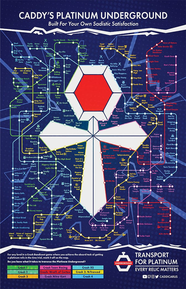 Caddy's Platinum Underground Posters by Caddicarus - Pixel Empire