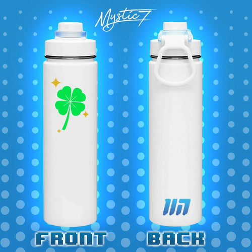 Mystic7 24oz White Bottle Bottles by Mystic7 - Pixel Empire