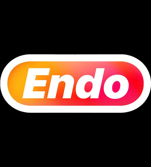 Endo Logo Hoodie - Red Corner Variant Hoodies by Endo - Pixel Empire