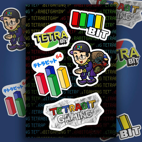 TetraBit Sticker Sheet Stickers by TetraBitGaming - Pixel Empire