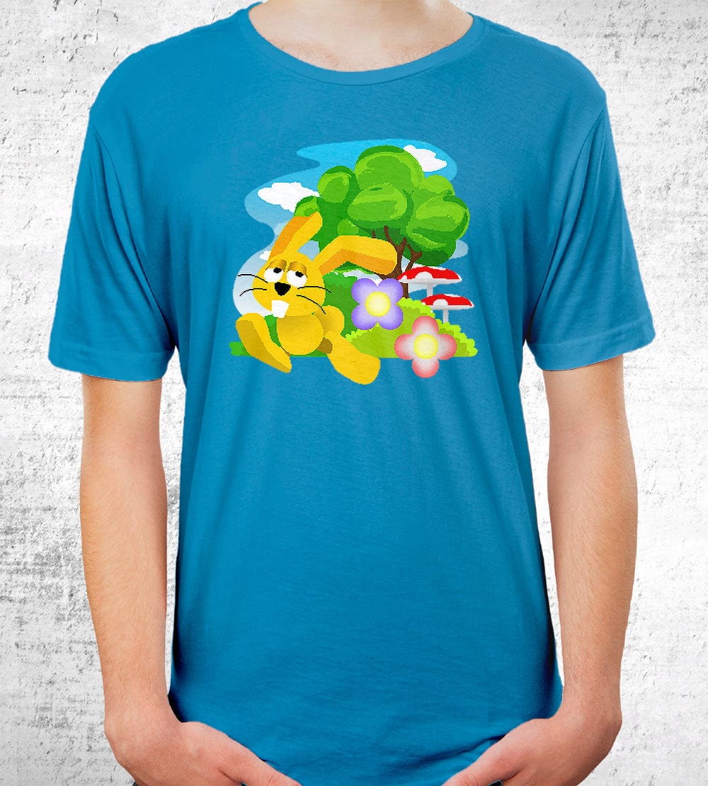 Bunny Brushwoods Course T-Shirt T-Shirts by Kaze Emanuar - Pixel Empire