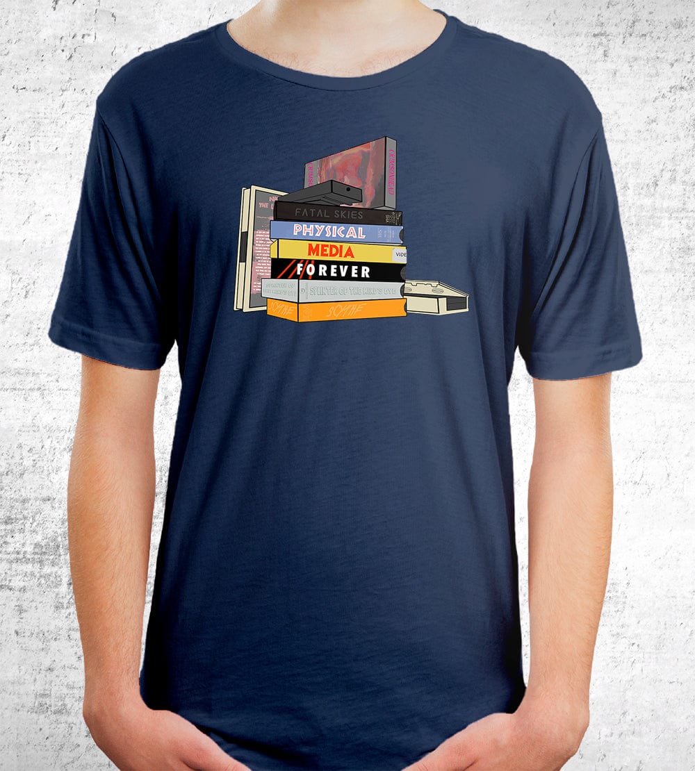 Physical Media Forever T-Shirts by Films at Home - Pixel Empire