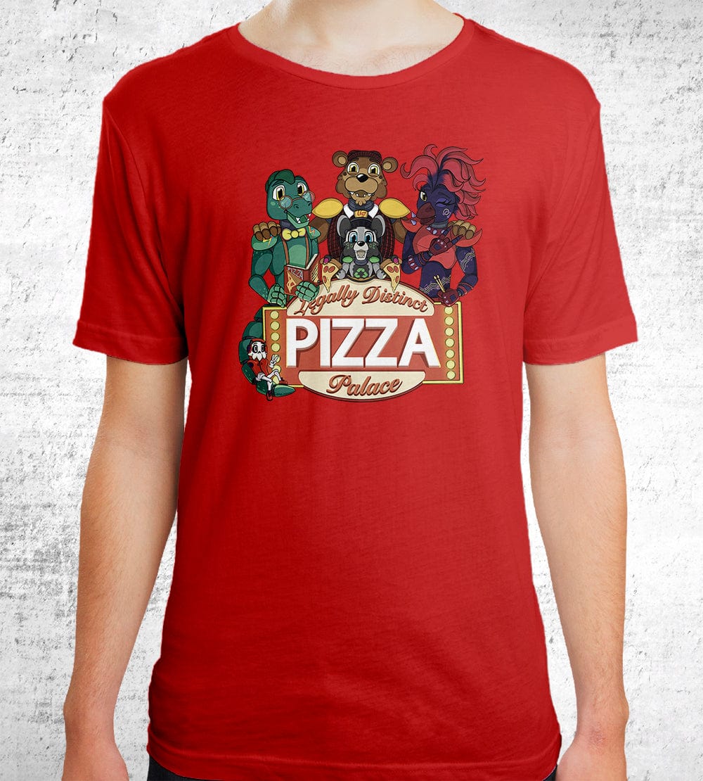 Legally Distinct Pizza Palace T-Shirt T-Shirts by Backseat - Pixel Empire
