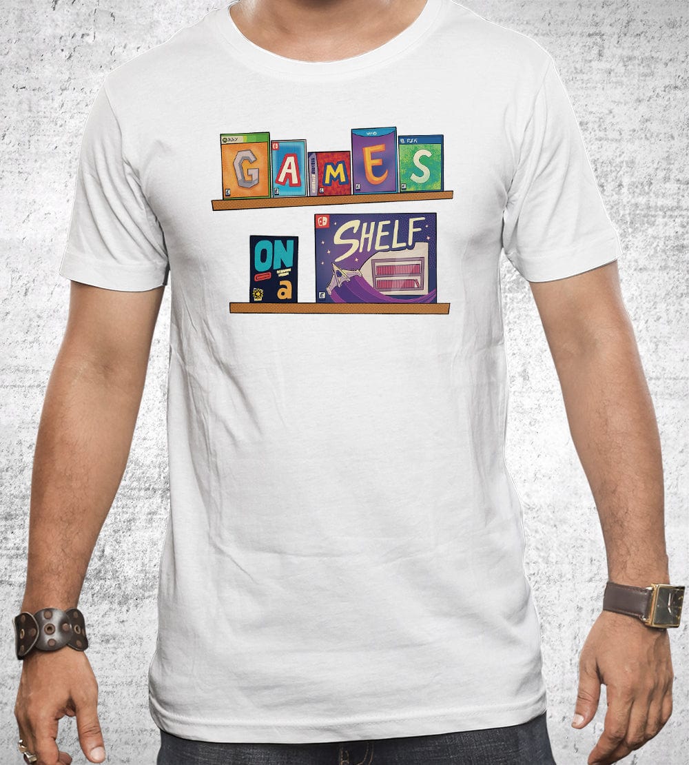Games on a Shelf 2023 T-Shirts by Scott The Woz - Pixel Empire