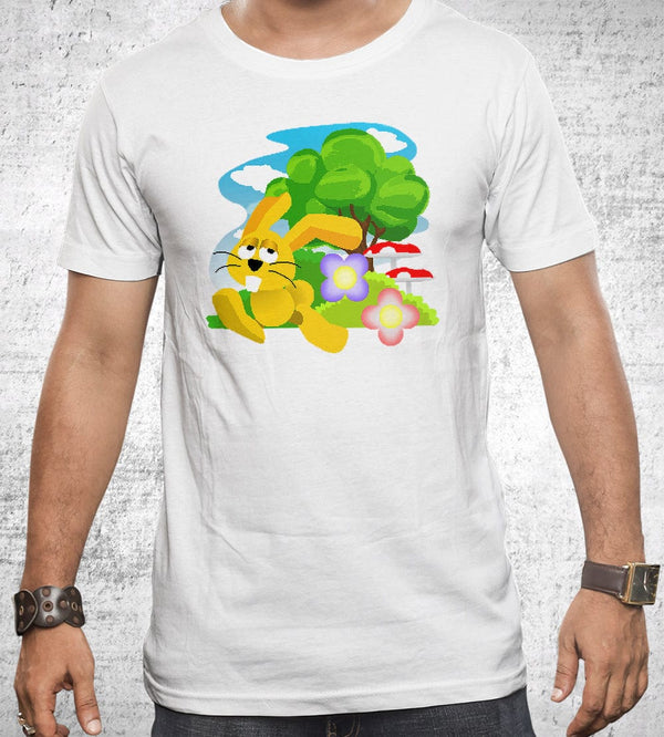 Bunny Brushwoods Course T-Shirt T-Shirts by Kaze Emanuar - Pixel Empire