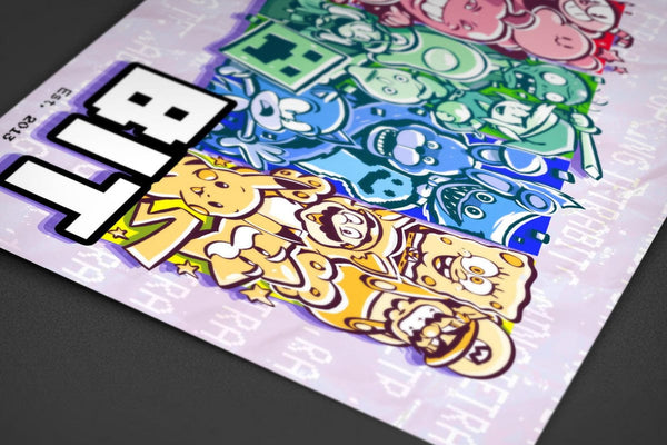 TetraBit Anniversary Poster - LIMITED EDITION Posters by TetraBitGaming - Pixel Empire
