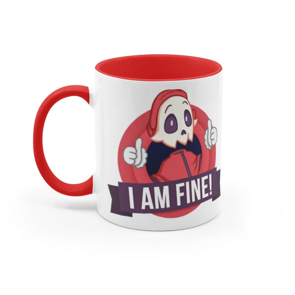 I Am Fine! Mug Mugs by Backseat - Pixel Empire