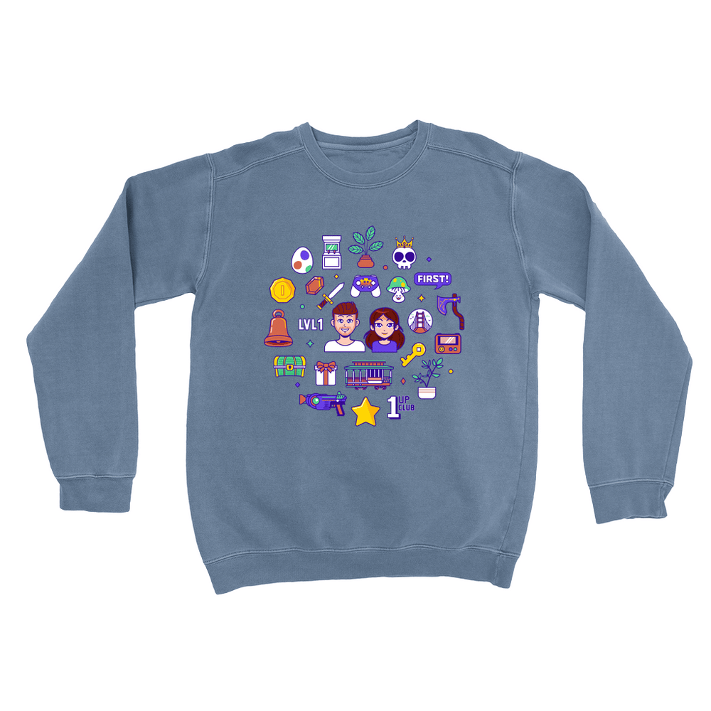 "Icons" Limited Edition Sweatshirt Sweatshirts by Kit and Krysta - Pixel Empire
