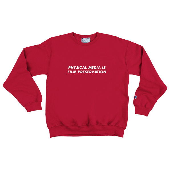 Physical Media is Film Preservation Sweatshirt  by Pixel Empire - Pixel Empire
