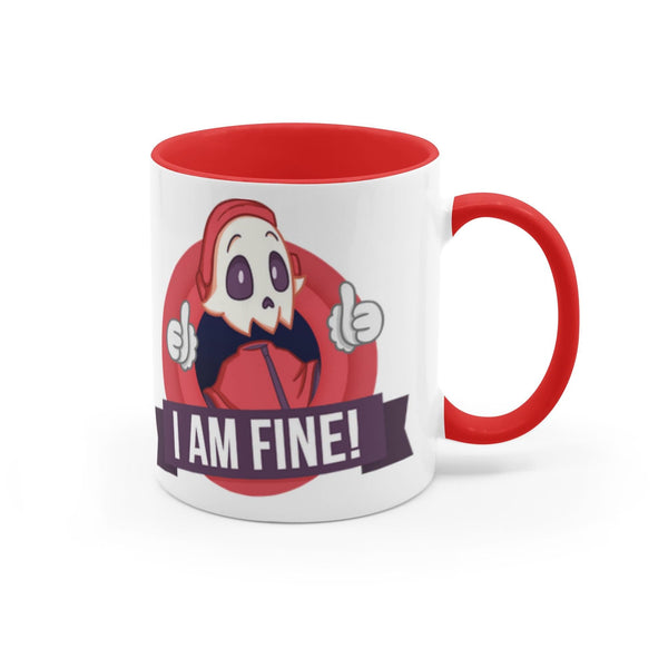 I Am Fine! Mug Mugs by Backseat - Pixel Empire