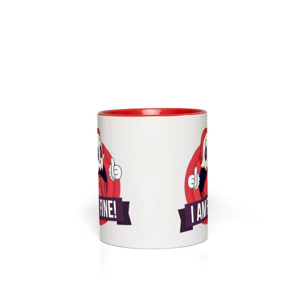 I Am Fine! Mug Mugs by Backseat - Pixel Empire