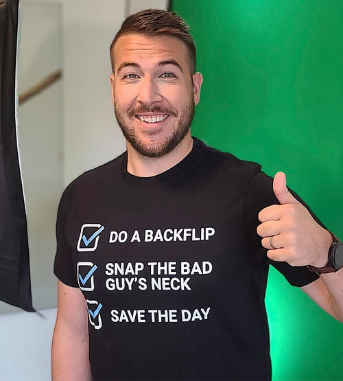Do A Backflip T-Shirts by Ryan George - Pixel Empire