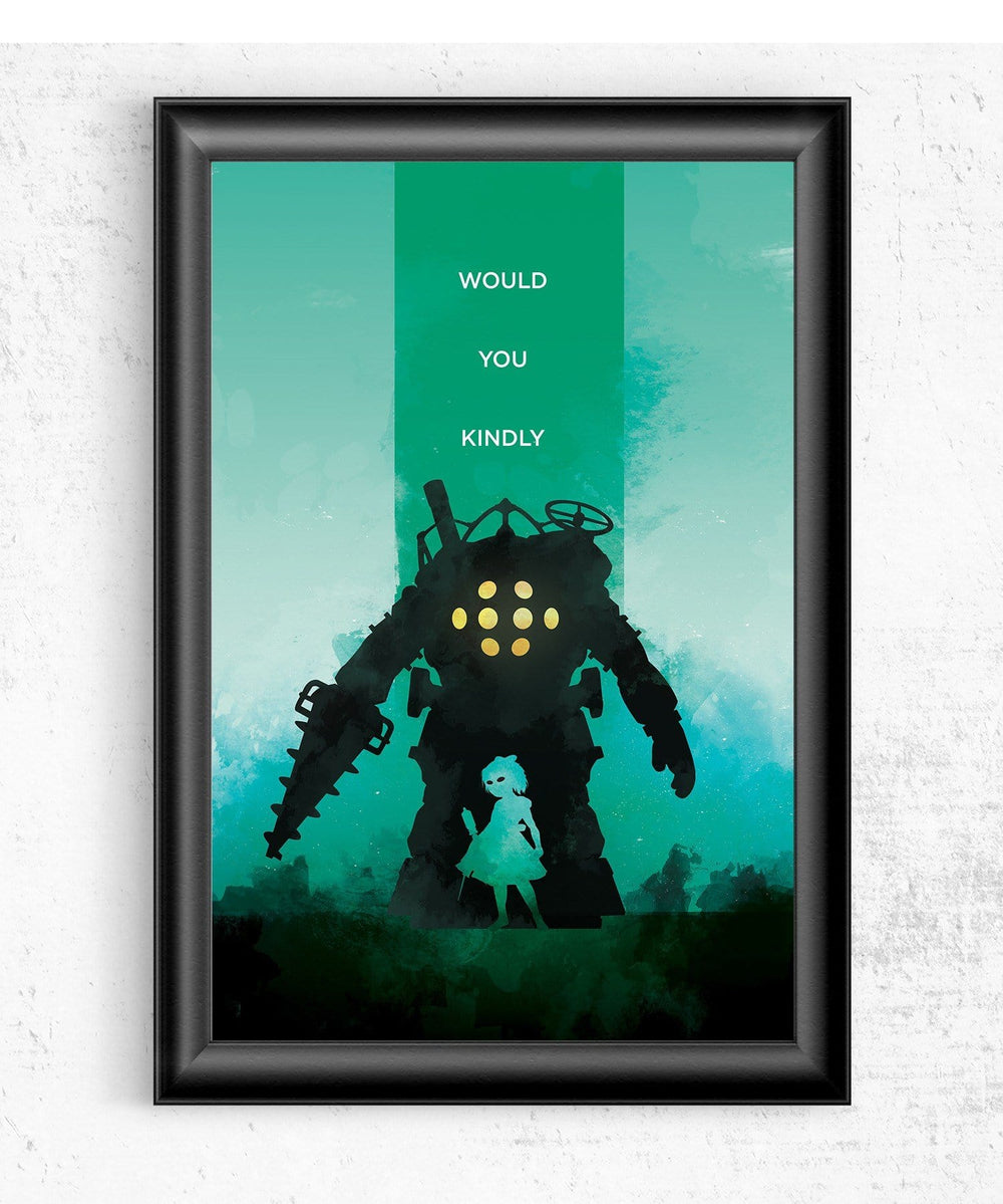 Bioshock - Would You Kindly Posters by Dylan West - Pixel Empire