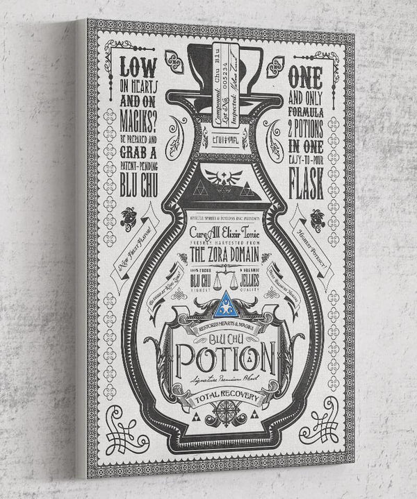 Blue Potion Canvas by Barrett Biggers - Pixel Empire