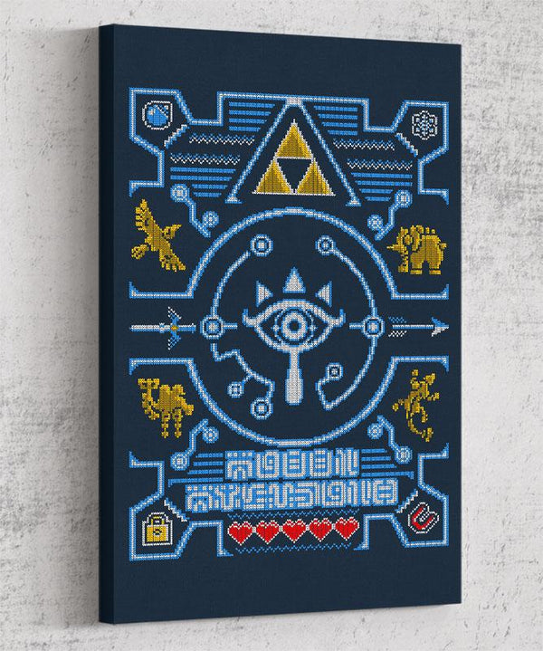 Ugly Sheikah Sweater Canvas by Punksthetic - Pixel Empire
