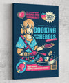Cooking With The Heroes Canvas by Ilustrata - Pixel Empire