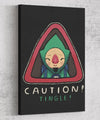 Caution Tingle Canvas by Louis Roskosch - Pixel Empire