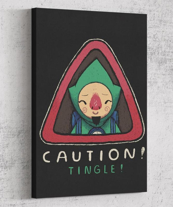 Caution Tingle Canvas by Louis Roskosch - Pixel Empire