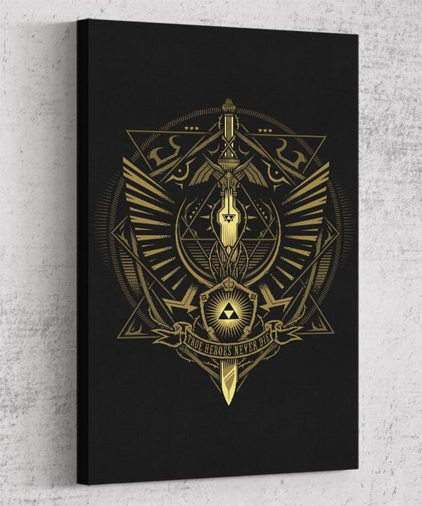 True Heroes Never Die Canvas by Studiom6 - Pixel Empire