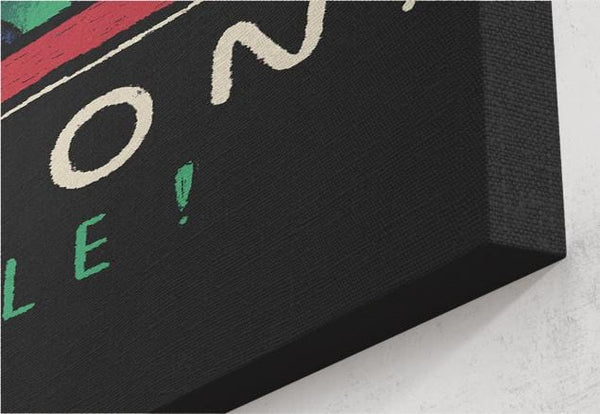 Caution Tingle Canvas by Louis Roskosch - Pixel Empire