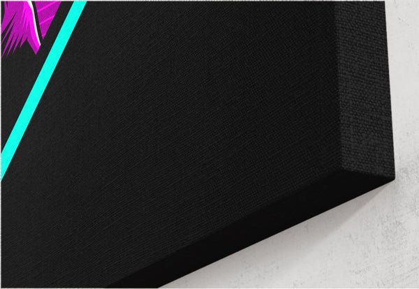 Retro Courage Canvas by Alberto Cubatas - Pixel Empire