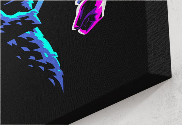 Retro Legendary Warrior Canvas by Alberto Cubatas - Pixel Empire