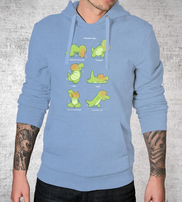 T-Rex Yoga Hoodies by Anna-Maria Jung - Pixel Empire