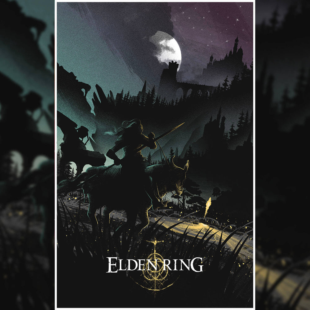 Elden Ring - Night VARIATION Posters by Felix Tindall - Pixel Empire