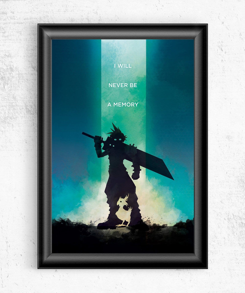 Final Fantasy VII - I Will Never Be a Memory Posters by Dylan West - Pixel Empire