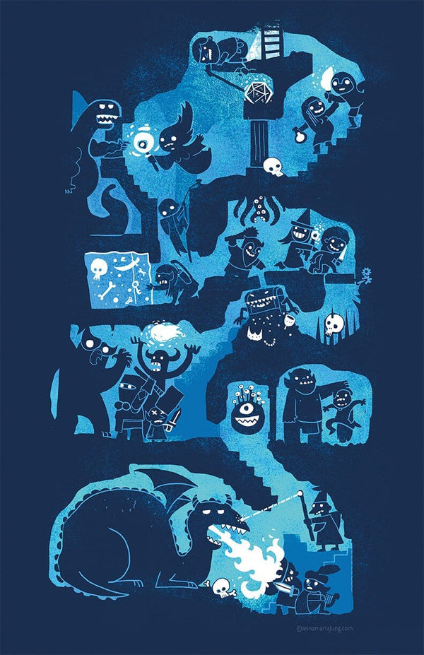 Dungeon Crawler Posters by Anna-Maria Jung - Pixel Empire