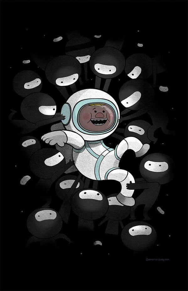 Ninjas In Space Posters by Anna-Maria Jung - Pixel Empire