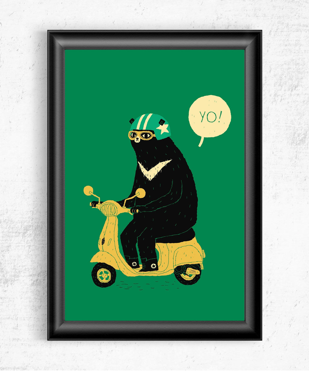 Scooter Bear Posters by Louis Roskosch - Pixel Empire