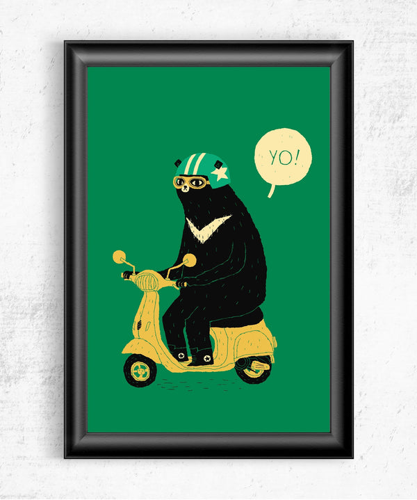 Scooter Bear Posters by Louis Roskosch - Pixel Empire