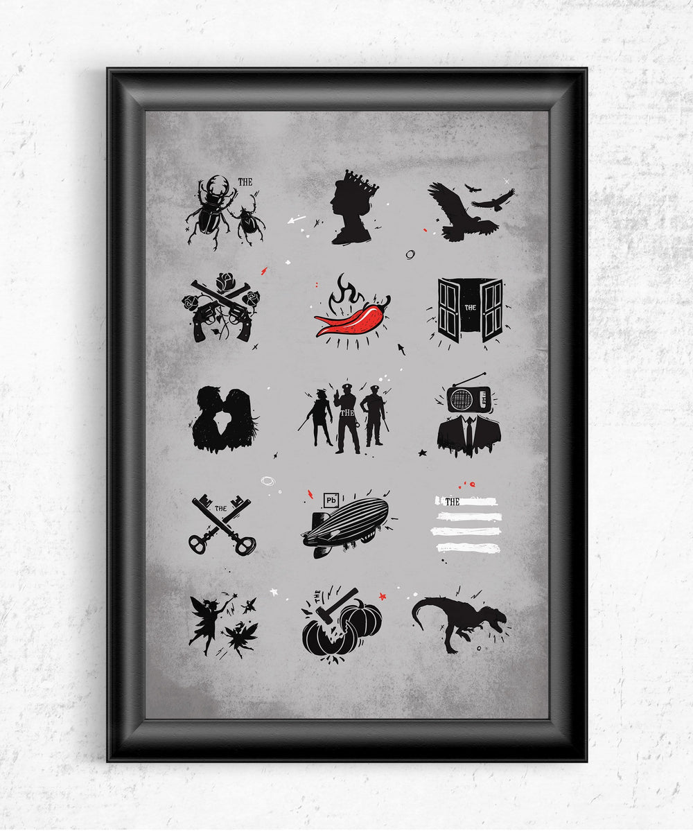 Rock n Roll Pictionary Posters by Grant Shepley - Pixel Empire