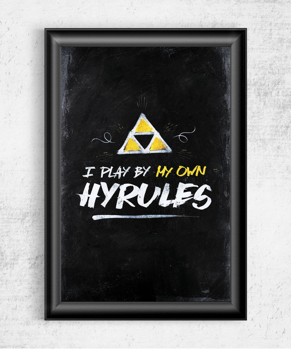 I Play By My Own Hyrules Posters by Barrett Biggers - Pixel Empire