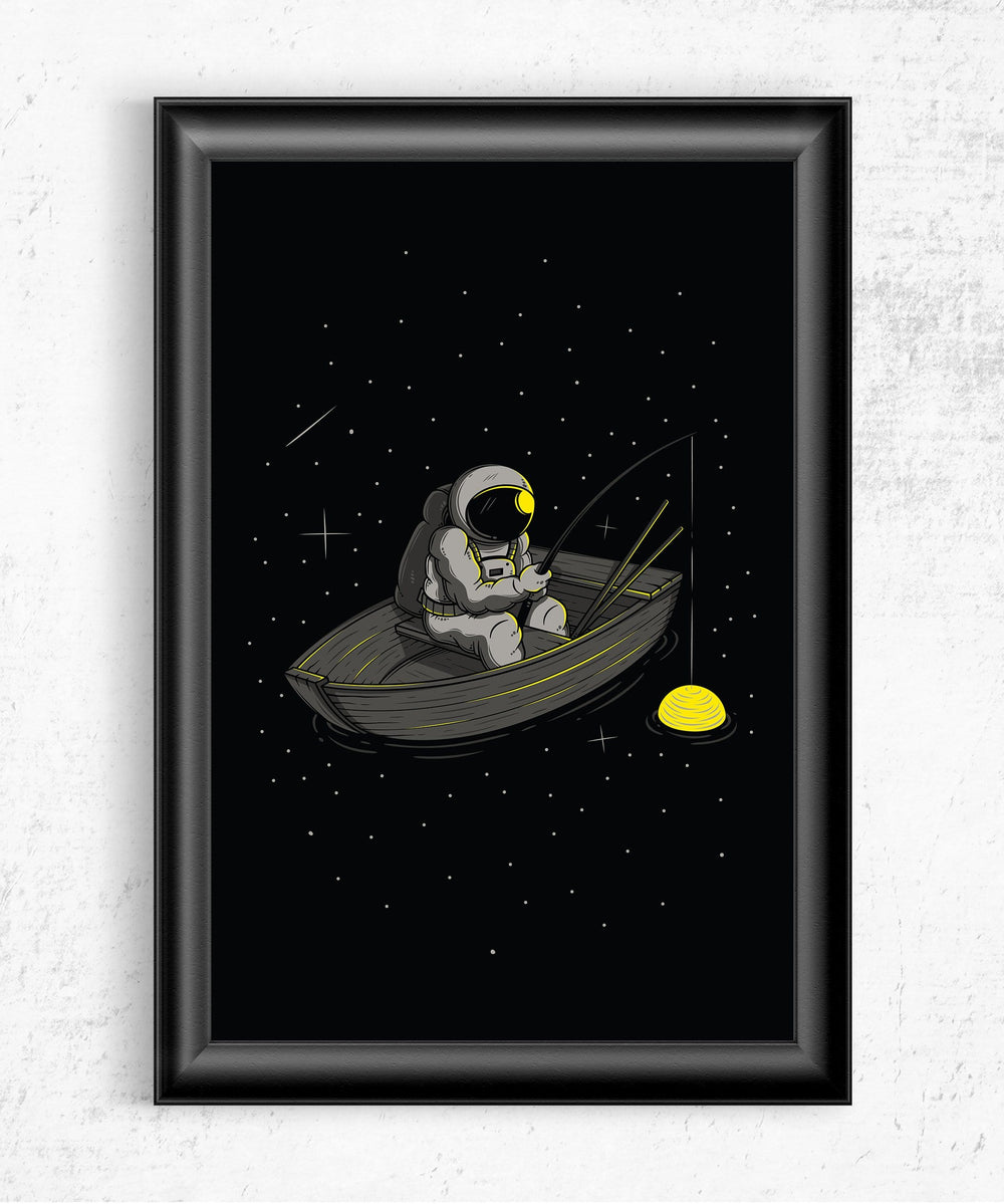Lonely Fishing Posters by Elia Colombo - Pixel Empire
