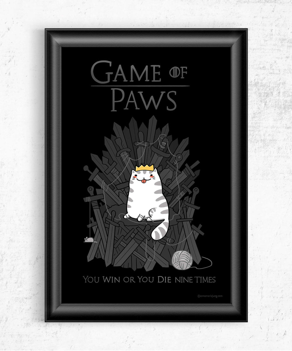 Game of Paws Posters by Anna-Maria Jung - Pixel Empire