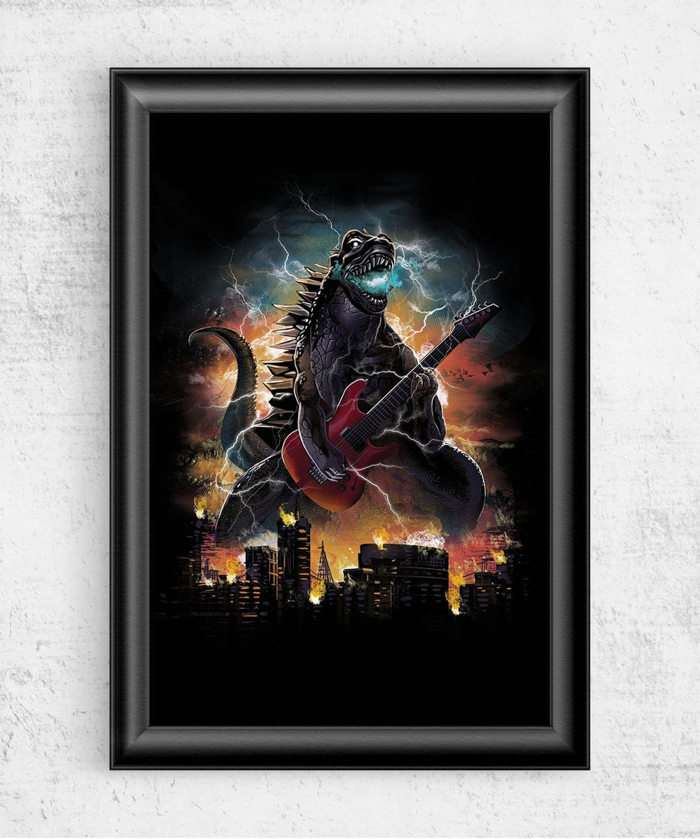 Guitarzilla Posters by Dan Elijah Fajardo - Pixel Empire