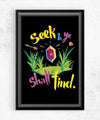 Seek & Ye Shall Find Posters by Barrett Biggers - Pixel Empire