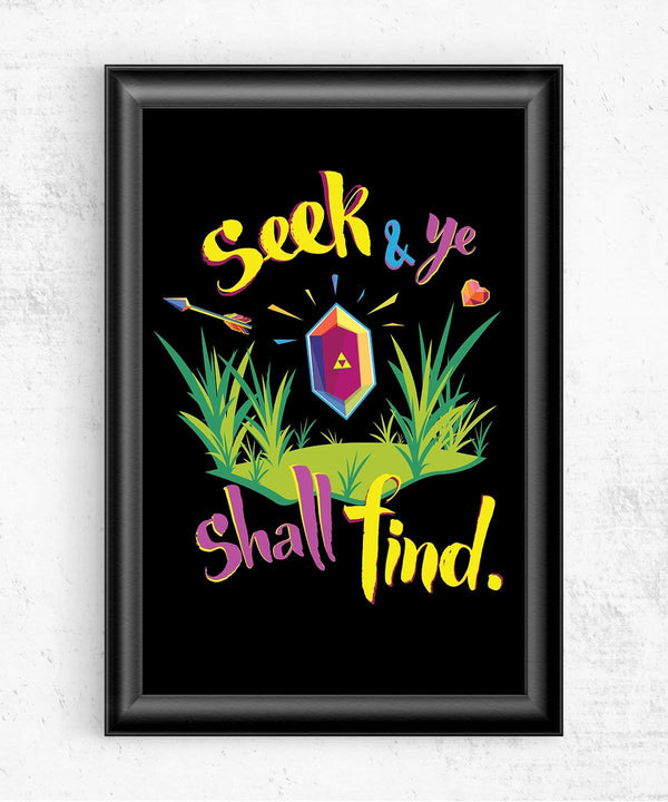 Seek & Ye Shall Find Posters by Barrett Biggers - Pixel Empire