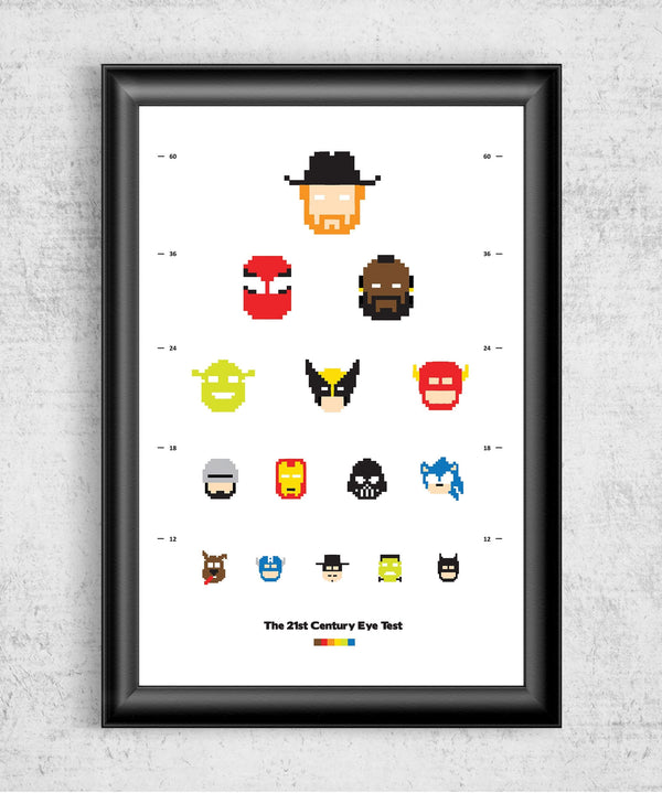 Pixel Eye Test Posters by Grant Shepley - Pixel Empire