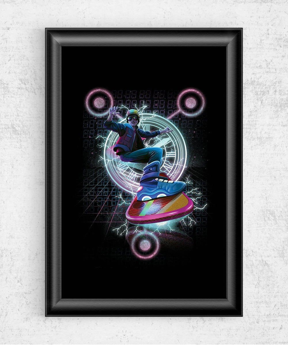 Hoverboard Takes Flight Posters by Dan Elijah Fajardo - Pixel Empire